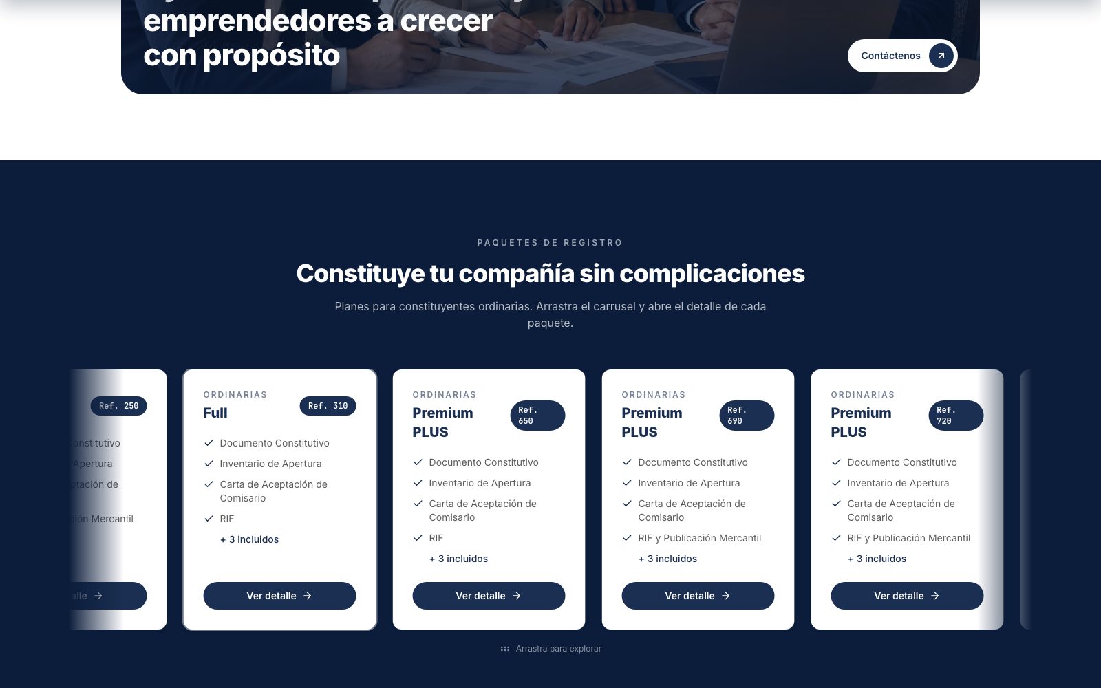 LegalGor: paquetes para constituir una compañía